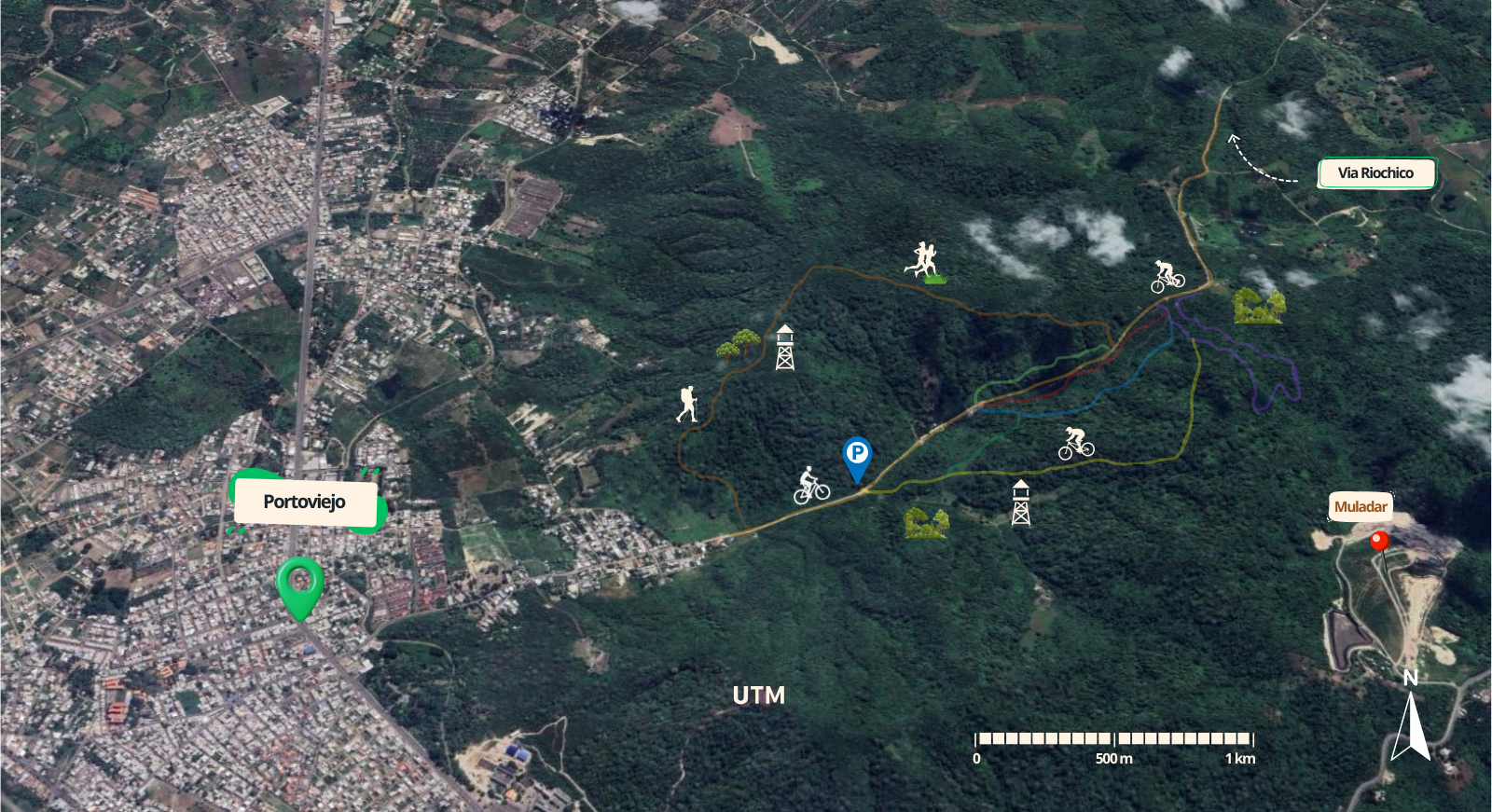 Mapa Tomatera Bike Park